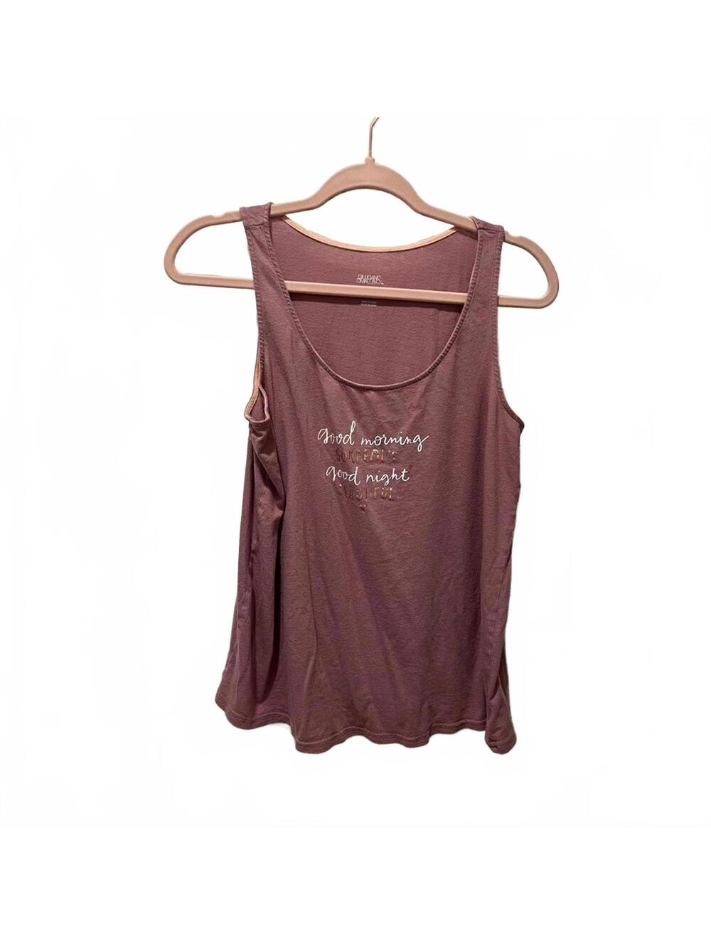 GILLIGAN & O’MALLEY tank “Goodnight Gorgeous, Good morning, Beautiful”, size M
